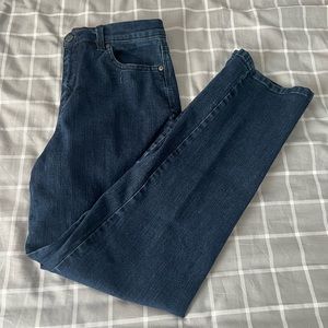 Gloria Vanderbilt Amanda Short Womens 8 Blue Cotton Blend‎ High Rise Jeans